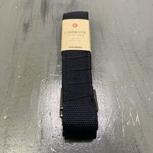 Manduka Commuter Yoga Mat Carrier Strap Black 68"x1.5" Cotton Mat Sling Durable
